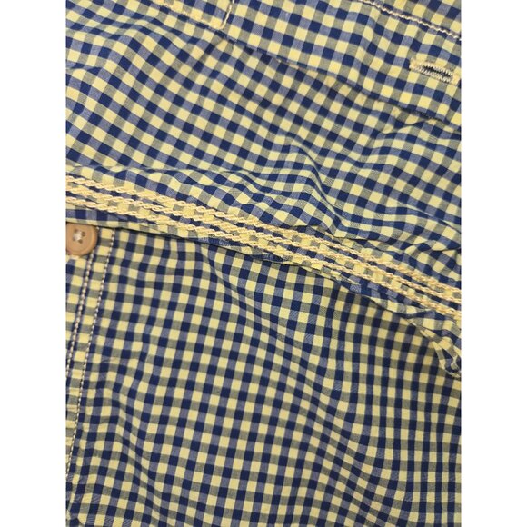 Robert Graham Mens Long Sleeve Button-Down Shirt XL Blue & Yellow Checkered - Picture 8 of 9